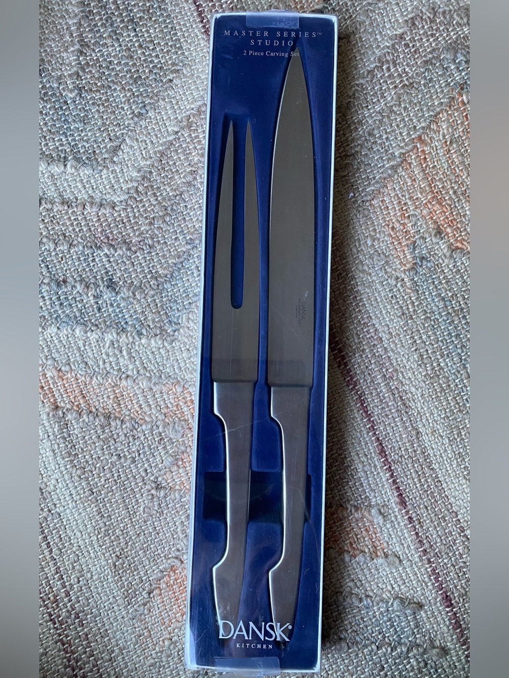 Vintage Dansk Master Series Studio Carving Set MCM Minimalist Scandinavian